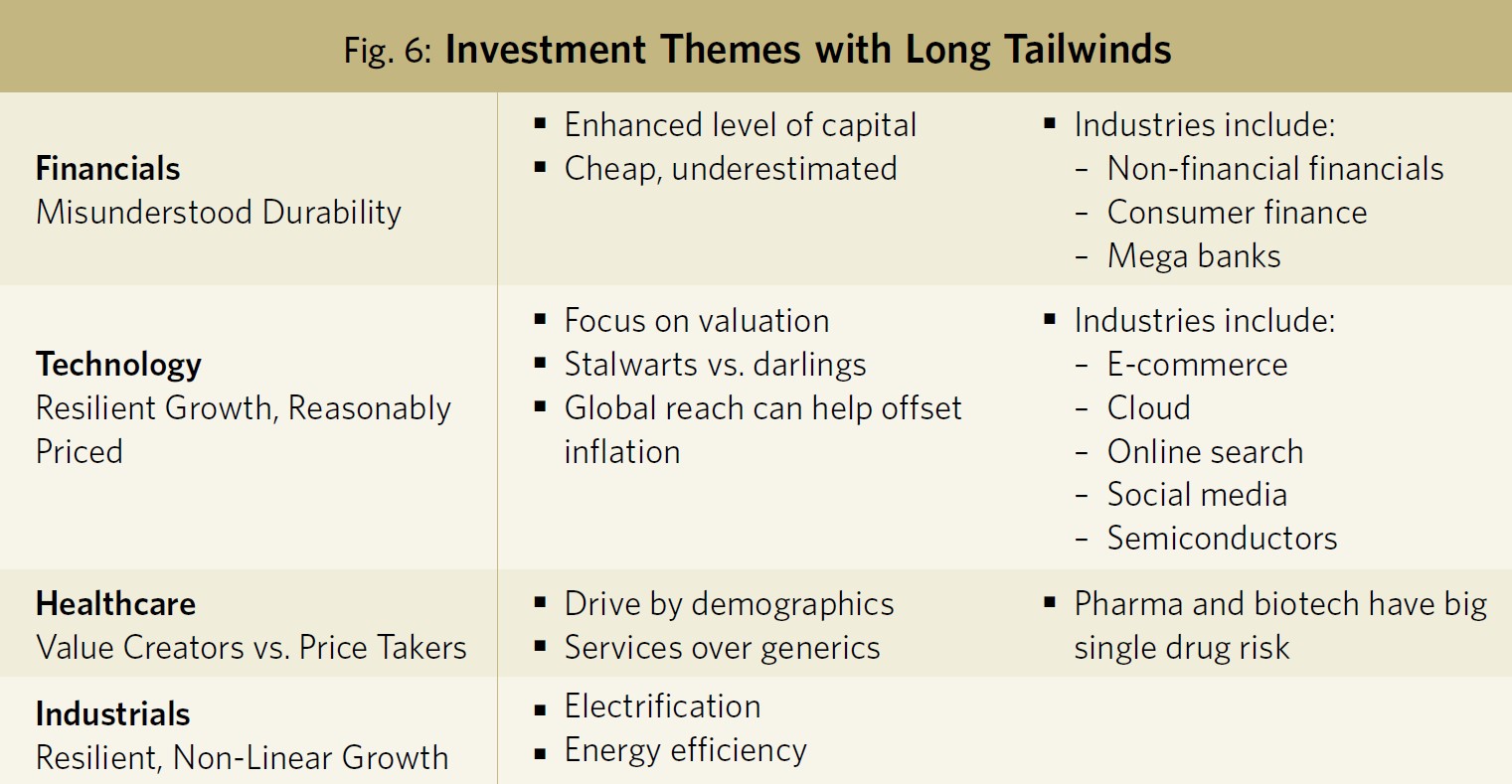 Fig 6 Investment Themes with Long Tailwinds