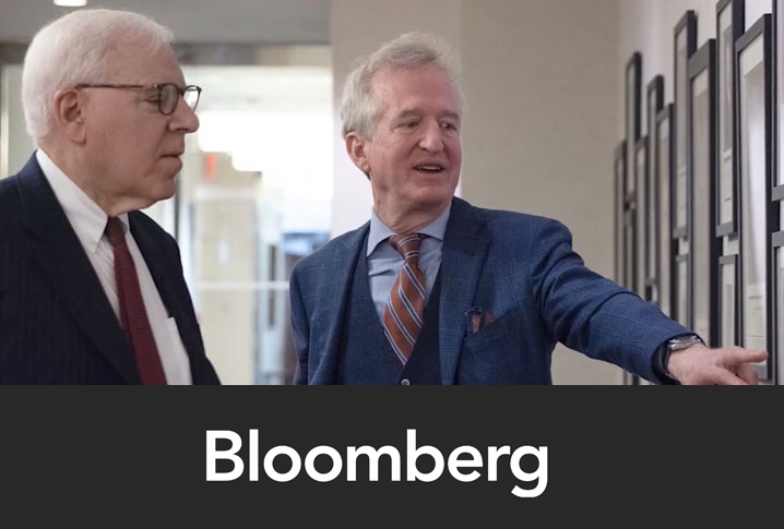 PM Chris Davis with David Rubenstein of Carlyle Group